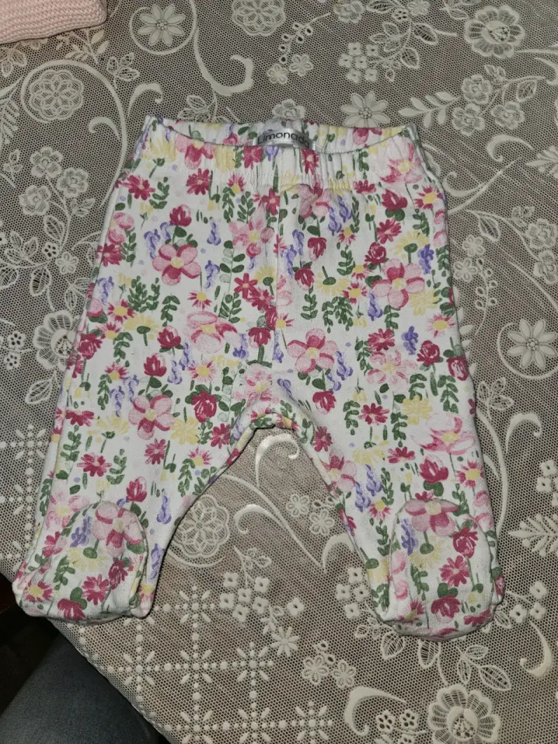 Conjunto de bebé Limonada floral y rosado - 5