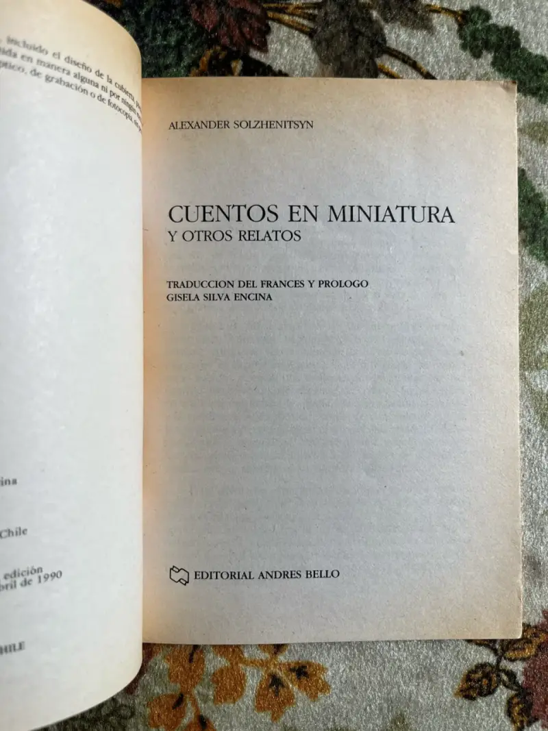 Libro 'Cuentos en Miniatura' de Alexander Solzhenitsyn - 2