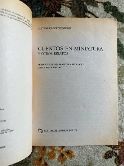 Libro 'Cuentos en Miniatura' de Alexander Solzhenitsyn - miniatura 2