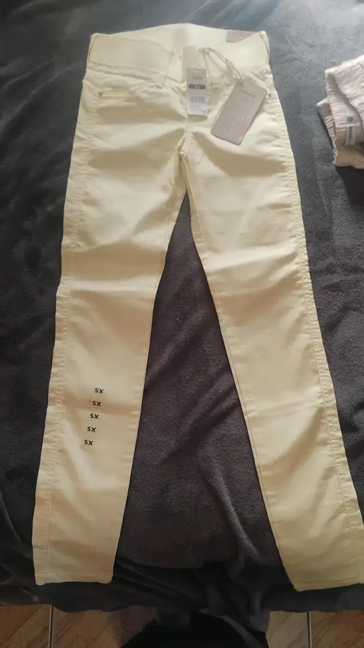 Leggings básicos amarillos y coral Sybilla XS - 2