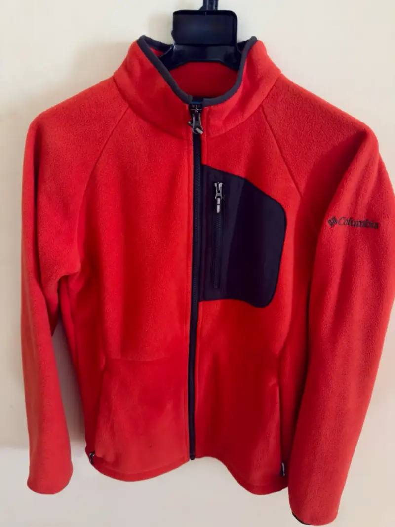 Chaqueta polar Columbia roja y azul talla L - 1