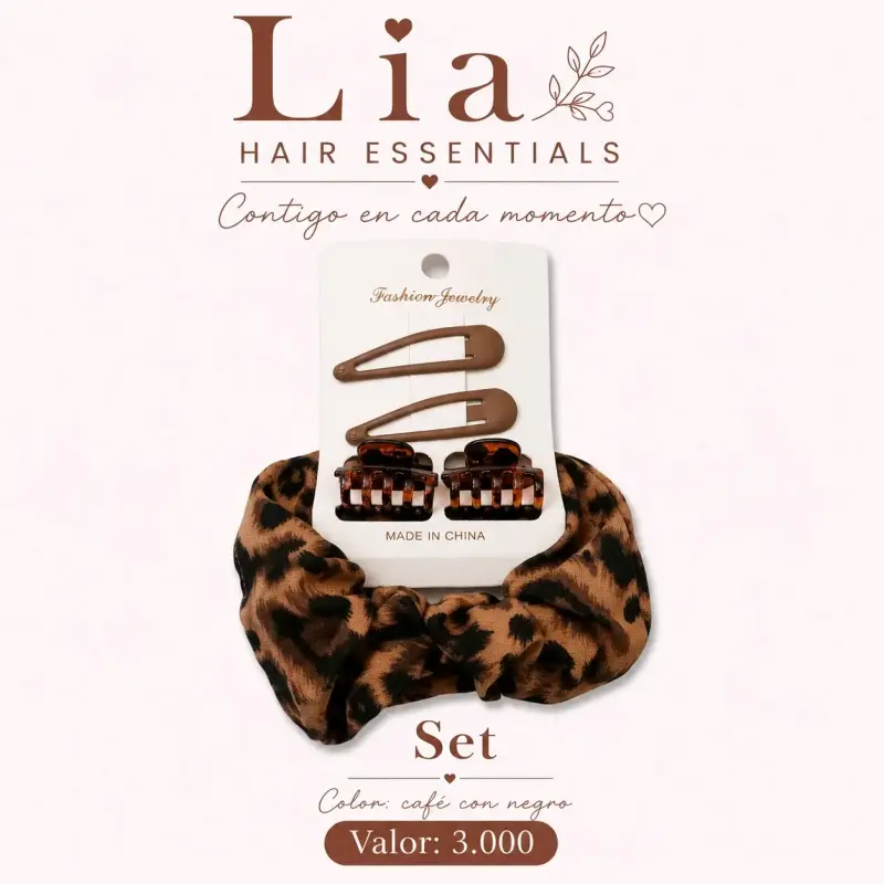 Moño Coquette Animal Print Lia Hair Essentials - 4