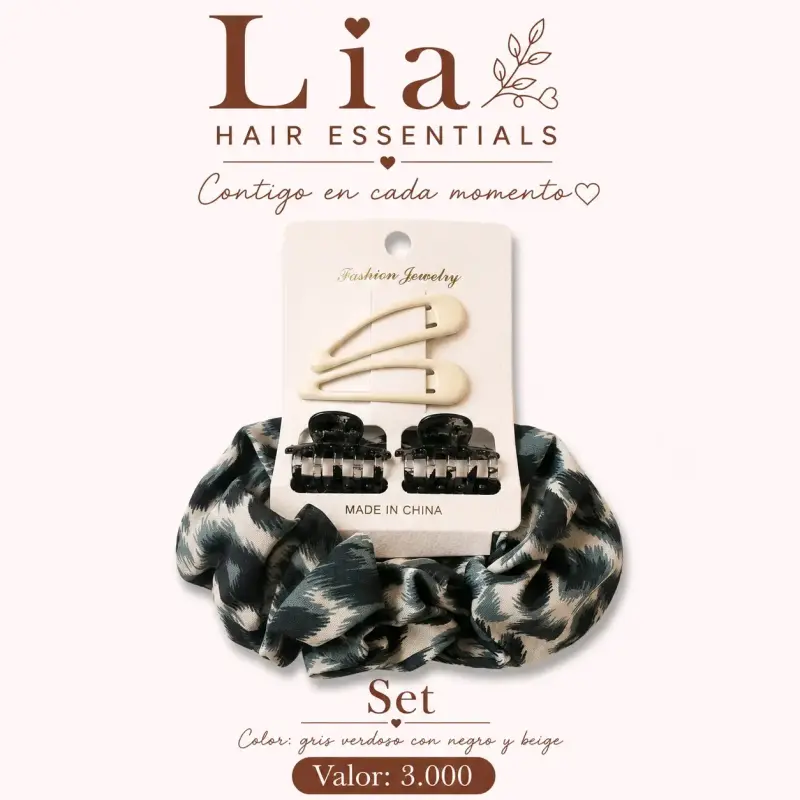 Moño Coquette Animal Print Lia Hair Essentials - 5