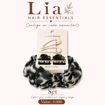 Moño Coquette Animal Print Lia Hair Essentials - miniatura 5