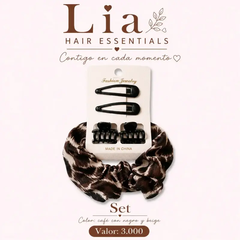 Moño Coquette Animal Print Lia Hair Essentials - 6