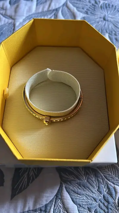 Brazalete Swarovski dorado con cristales - miniatura 4