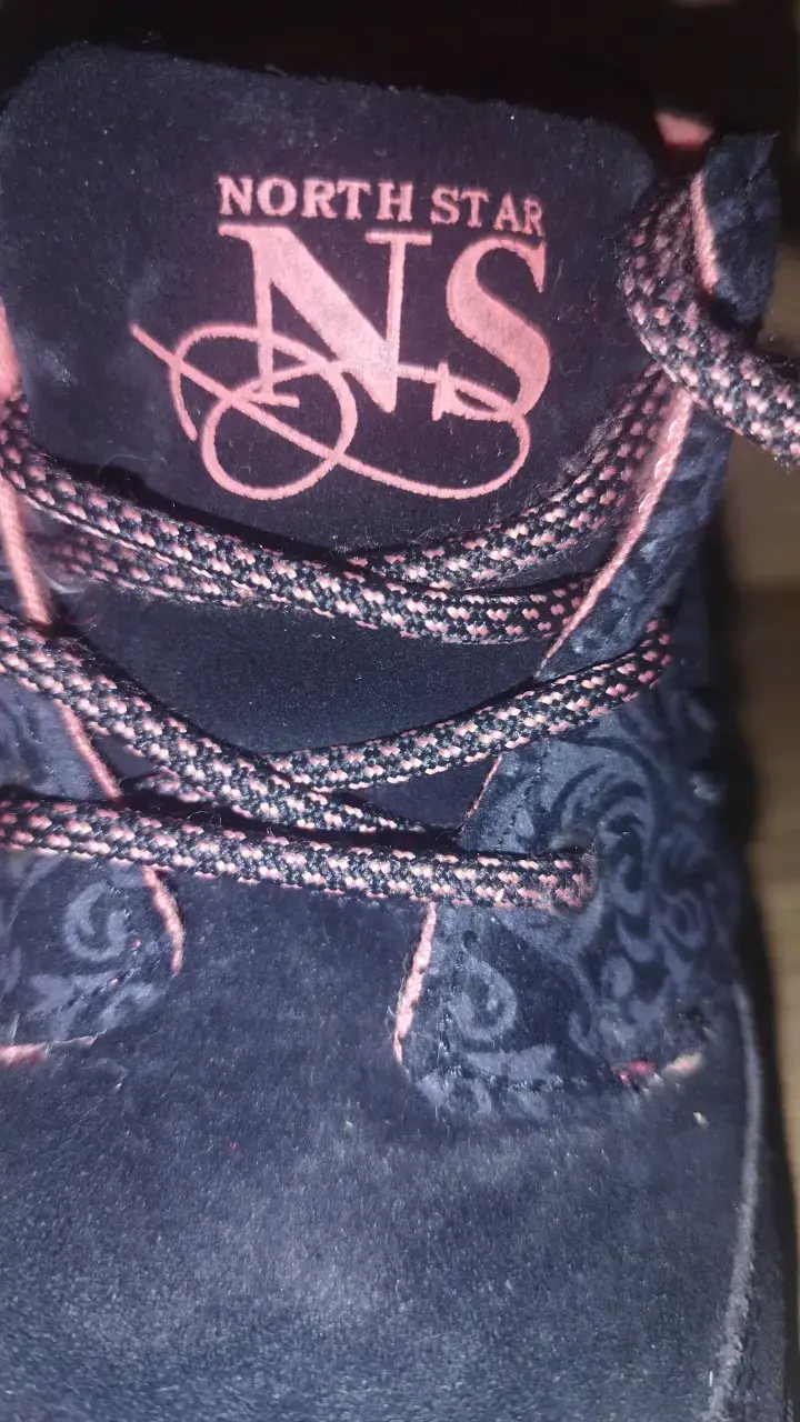 Botines negros North Star con diseño floral - 6