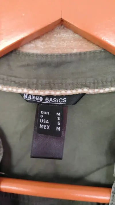 Vestido verde militar Mango Basics talla XS/S - miniatura 2