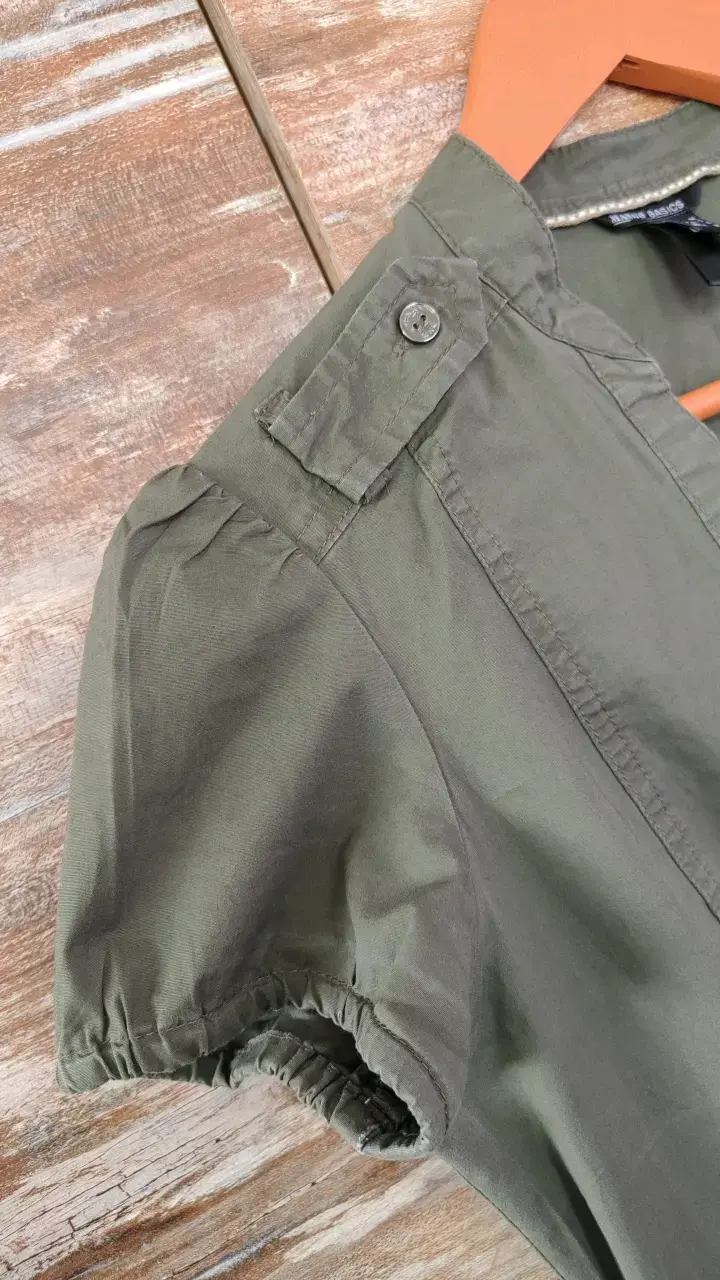 Vestido verde militar Mango Basics talla XS/S - 3