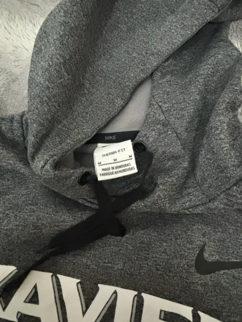 Polerón con capucha gris Nike Xavier Lacrosse - 5