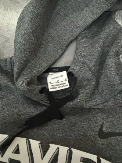 Polerón con capucha gris Nike Xavier Lacrosse - miniatura 5