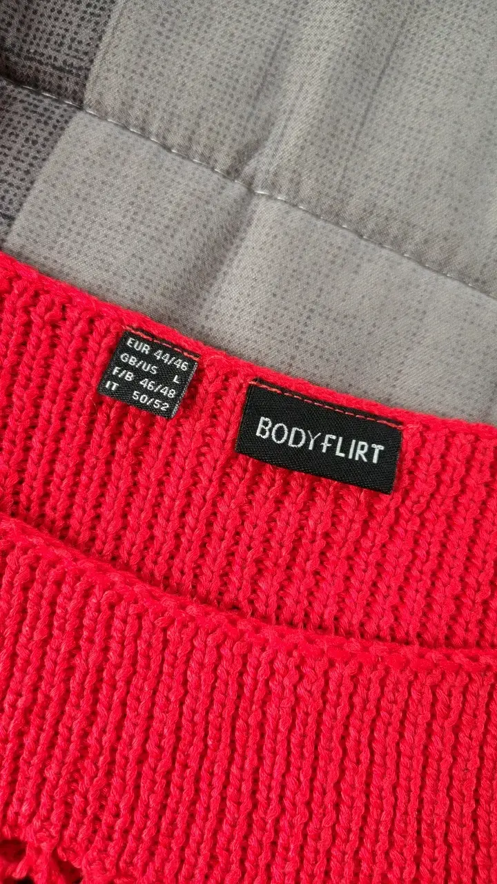 Suéter rojo tejido Bodyflirt para mujer - 2