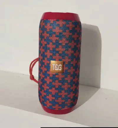 Parlante Bluetooth portátil  rojo y azul - miniatura 1