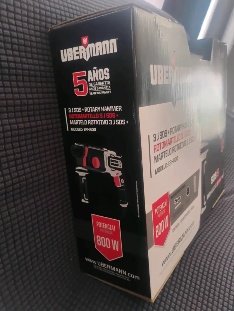 Rotomartillo Ubermann 800W con Maletín - 1