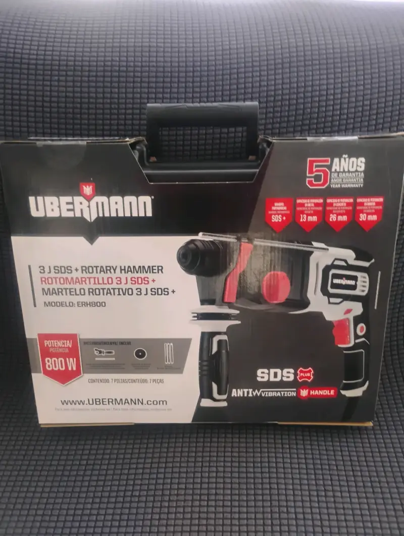 Rotomartillo Ubermann 800W con Maletín - 3