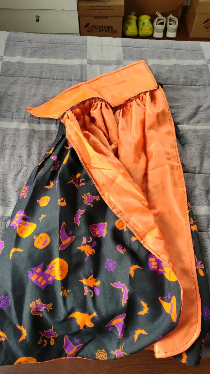Disfraz de Halloween para niña 2 tutú negro y capa - 5