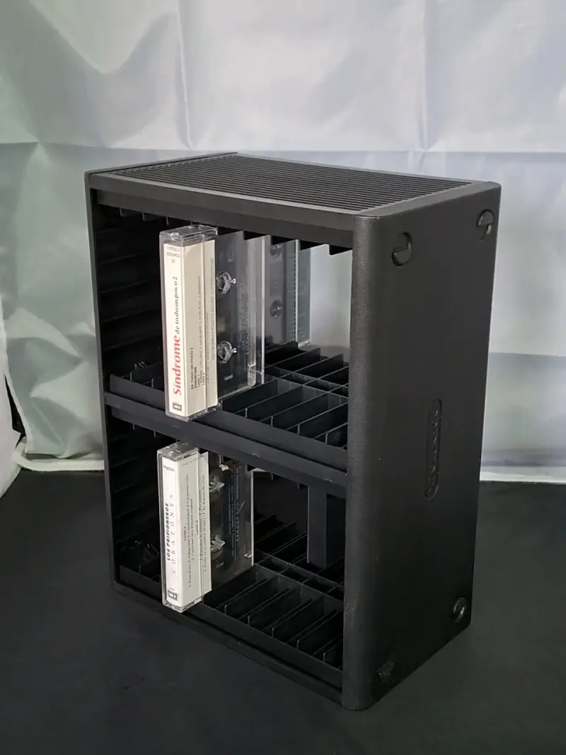 Organizador de Cassettes Negro para Colección - 2
