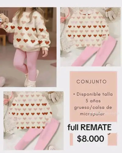 Conjunto de ropa infantil Shein Kids niña - miniatura 2
