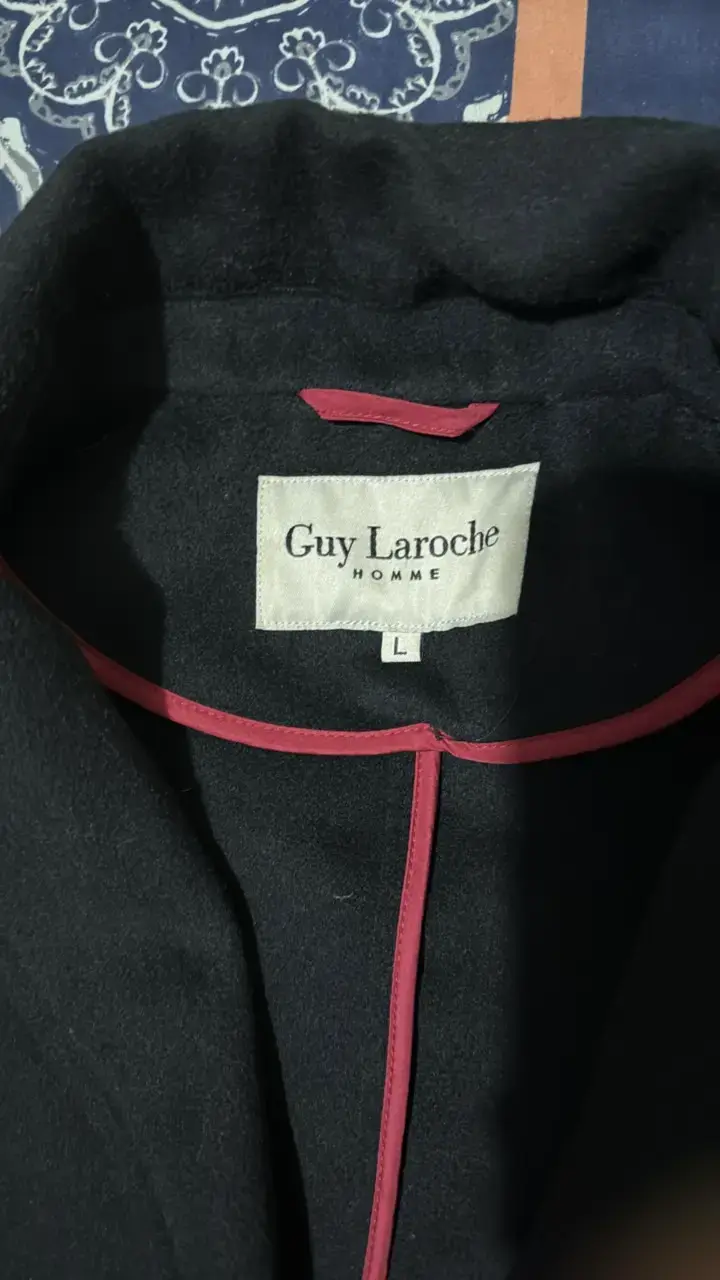 Abrigo negro Guy Laroche para hombre - 2