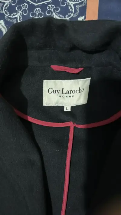 Abrigo negro Guy Laroche para hombre - miniatura 2