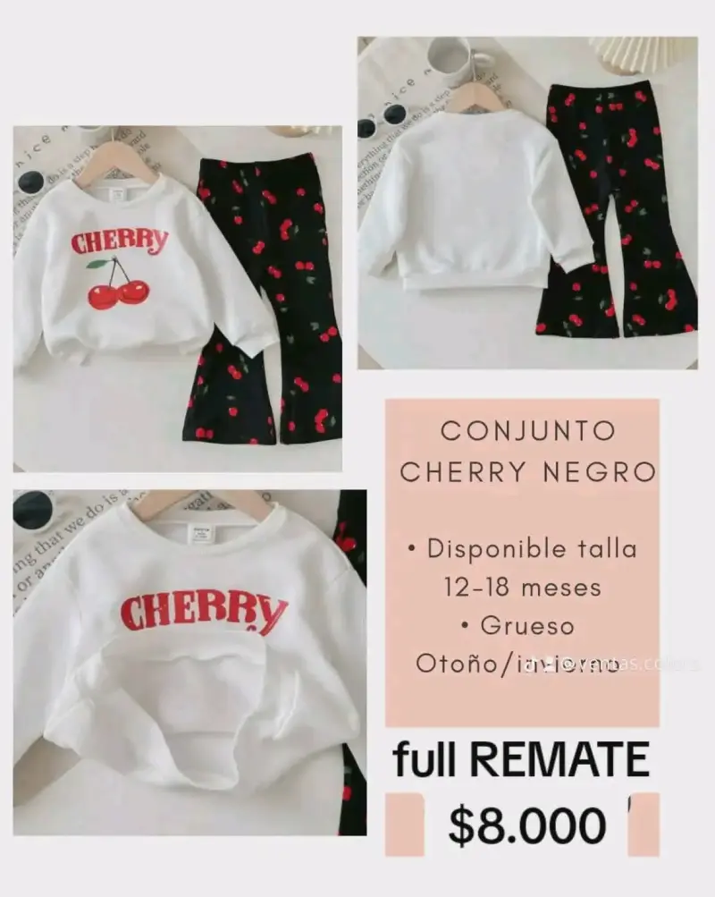 Conjunto infantil polera y pantalón mariposa - 2