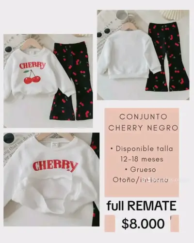 Conjunto infantil polera y pantalón mariposa - miniatura 2