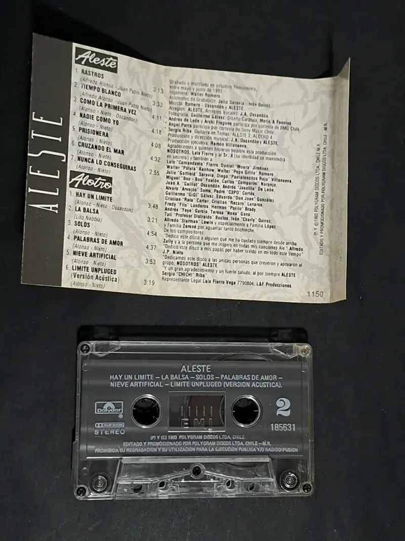 Cassette Álbum Aleste Il Gioco - 3