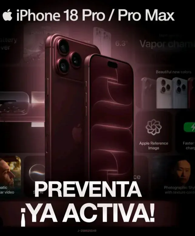 Reserva . iPhone 18 Pro Max en preventa