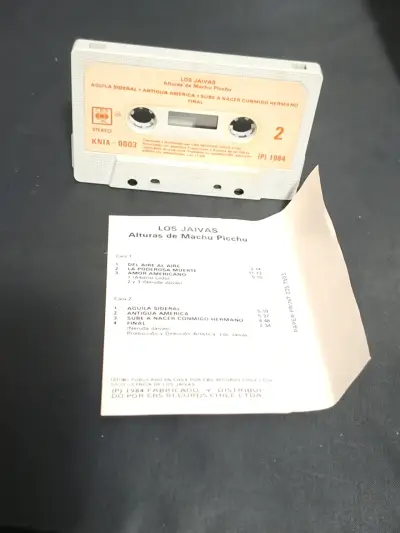 Cassette Los Jaivas Alturas de Machu Picchu 1984 - miniatura 3