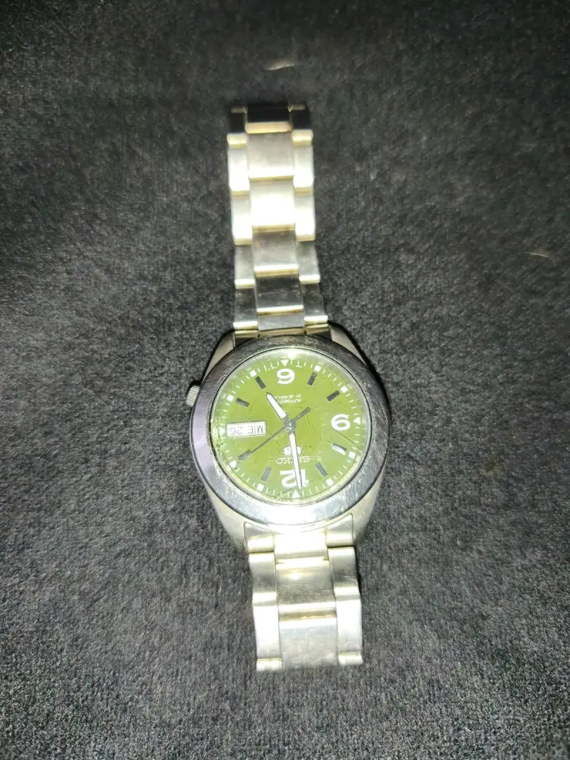 Reloj automático Seiko 5 verde metálico - 5