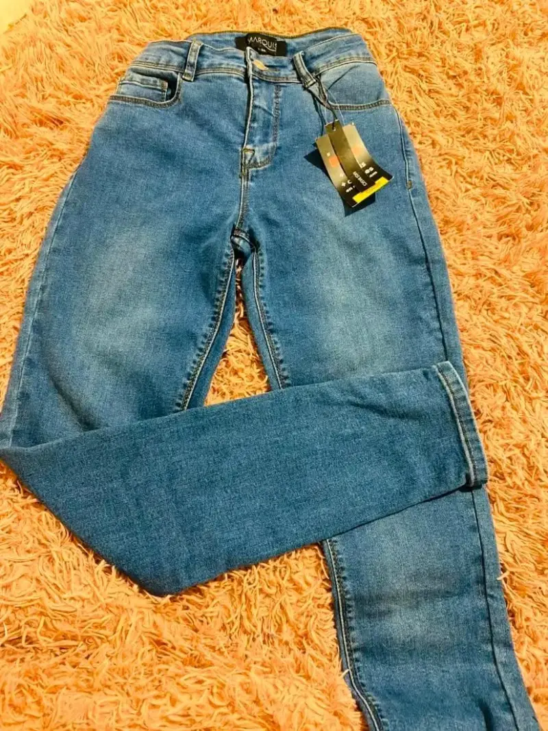 Jeans rasgados azul claro para mujer - 3