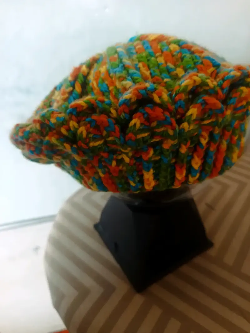 Boina tejido multicolor para invierno - 2