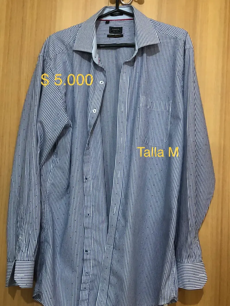 Camisa a cuadros para hombre talla M - 2