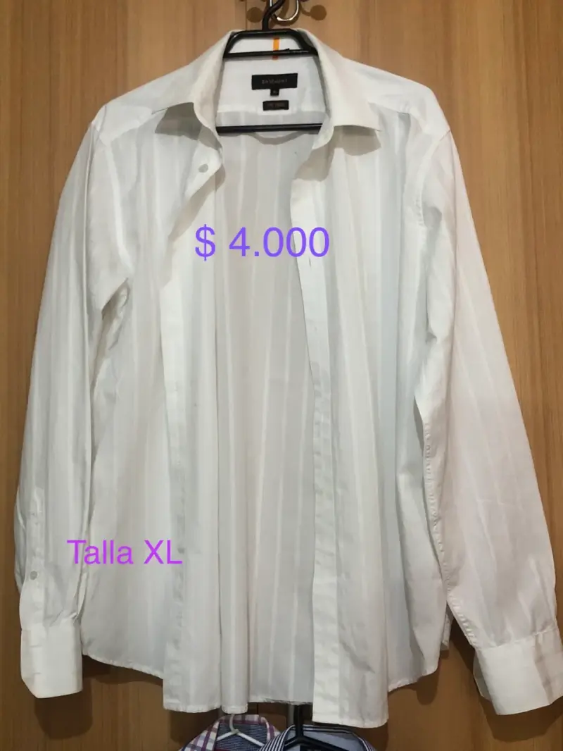 Camisa a cuadros para hombre talla M - 3