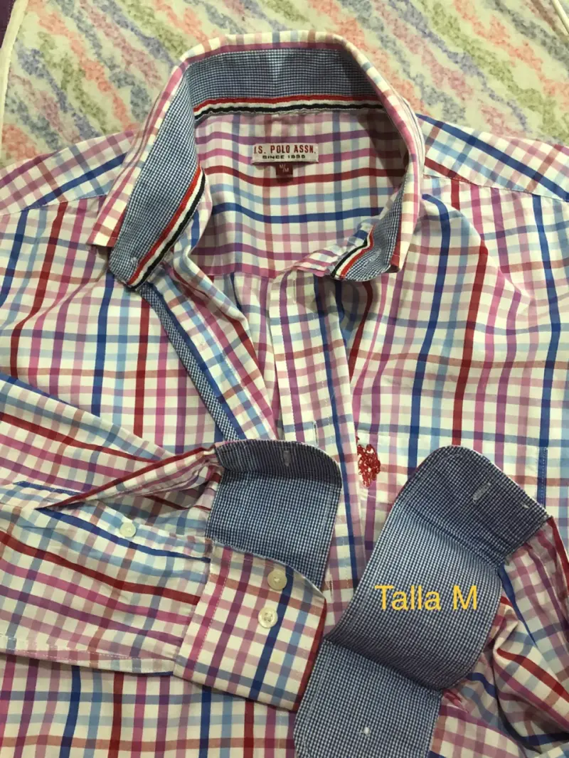 Camisa a cuadros para hombre talla M - 6