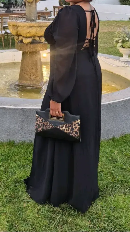 vestido de gala negro - 2
