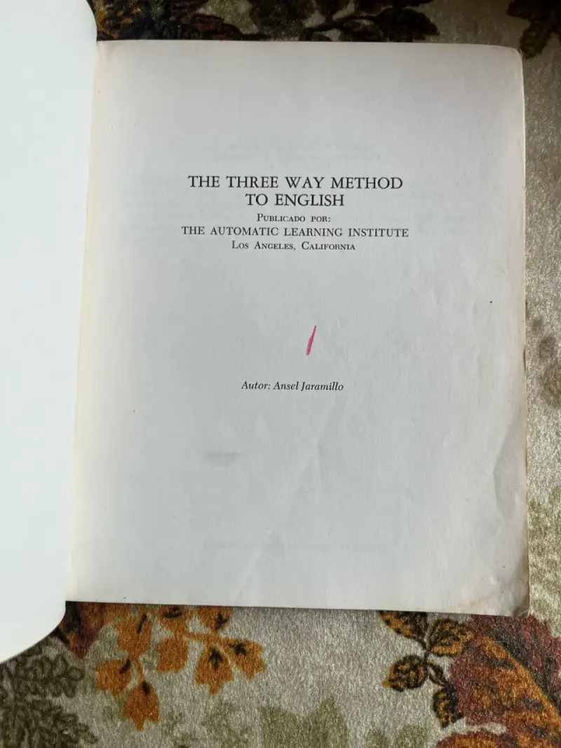 Libro de curso de inglés The Three Way Method - 2