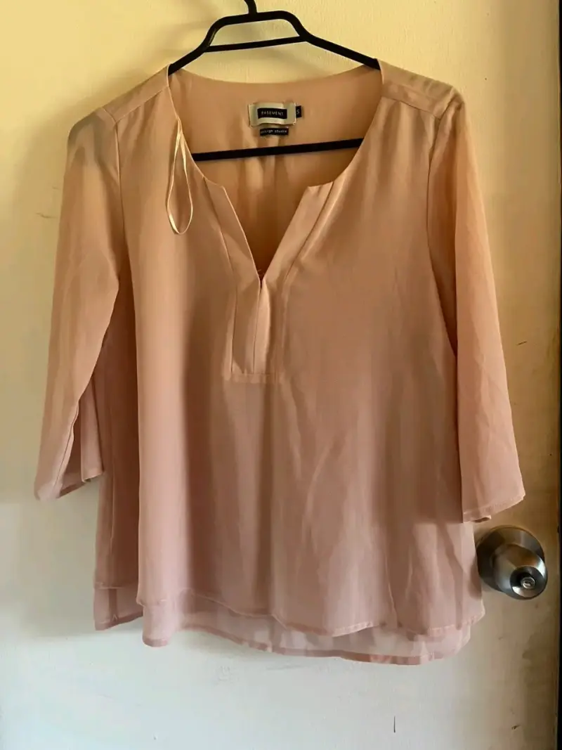 Blusa roja de manga larga para mujer - 6