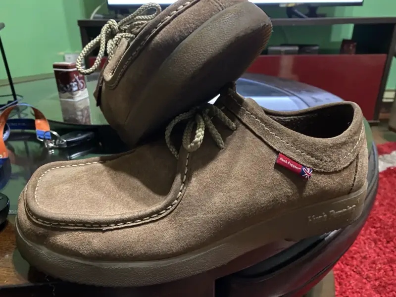 Zapatos de gamuza marrón Hush Puppies - 3
