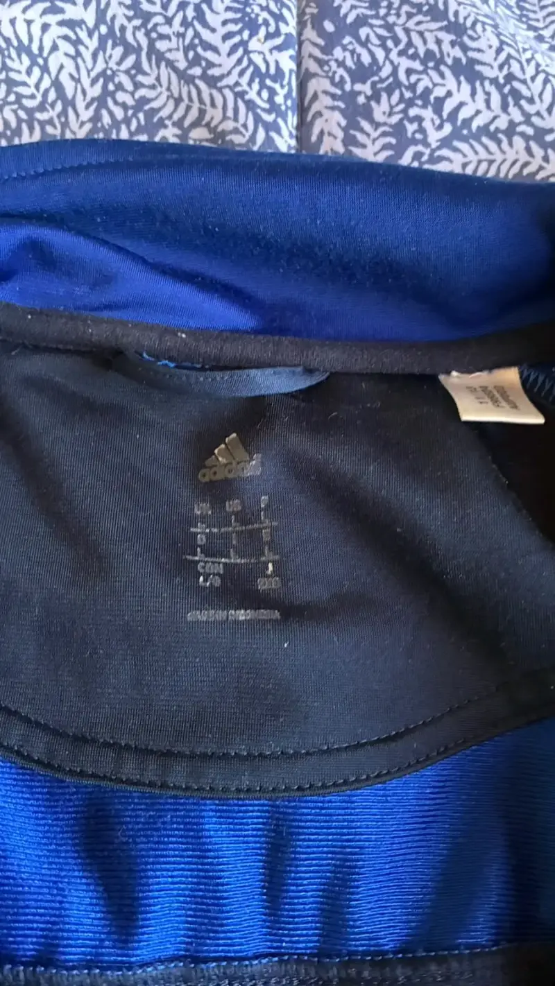 Chaqueta deportiva azul Adidas con cierre - 2