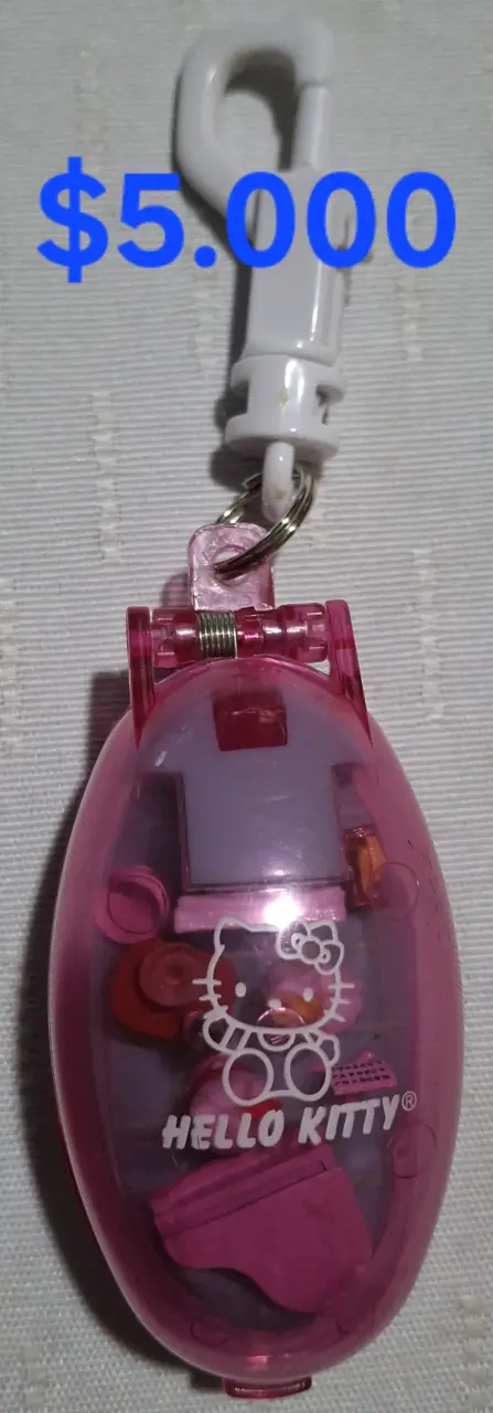 Llavero Hello Kitty con Miniatura Interior - 1