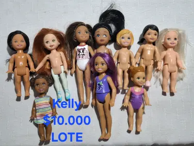 Lote de muñecas Kelly y Chelsea con accesorios - miniatura 1