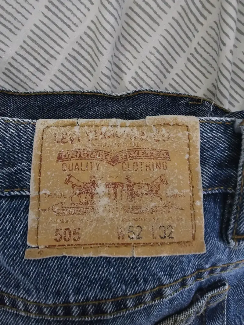 Jeans Levi's 505 Regular Fit Azul Talla 32 - 2