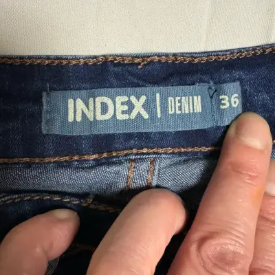 Jeans ajustados azul oscuro Index para mujer - miniatura 4