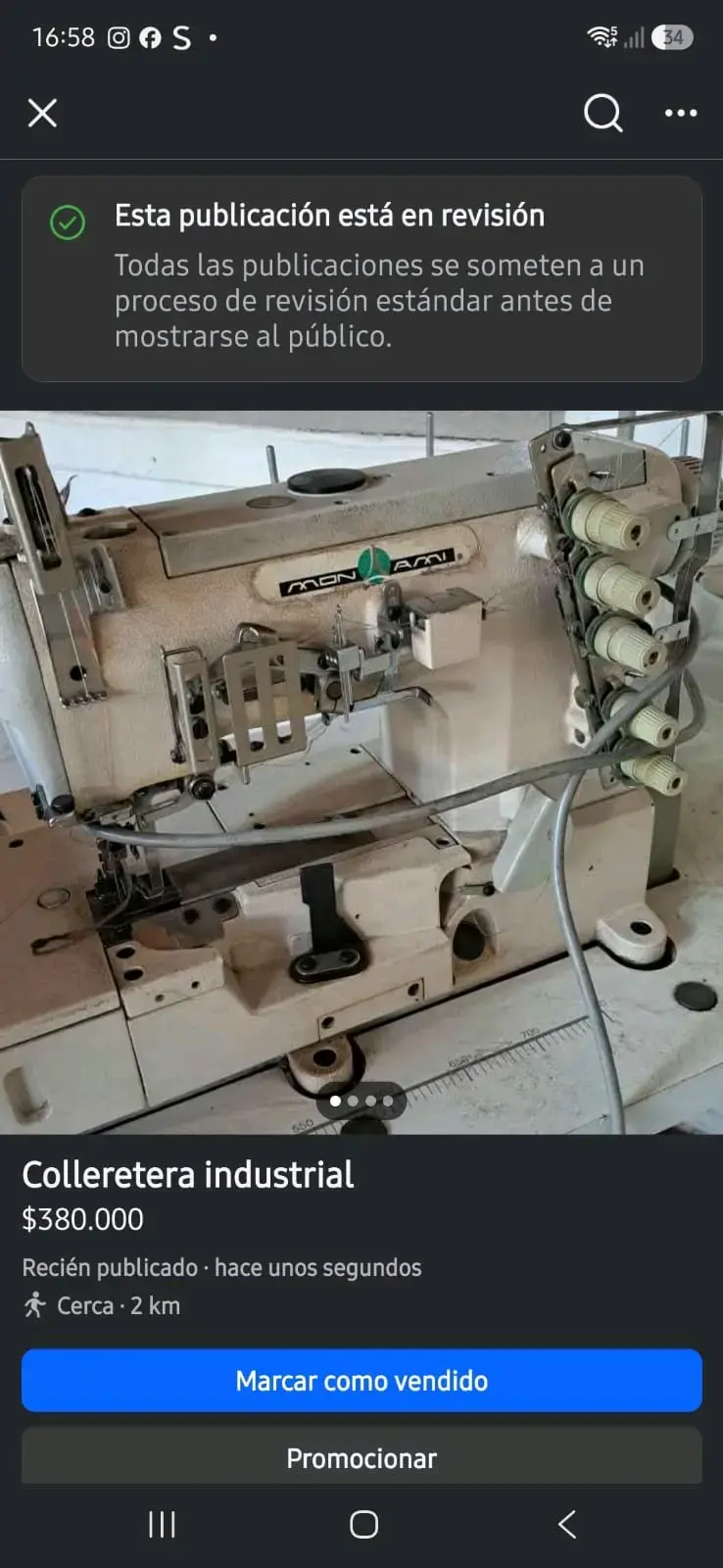 Máquina collaretera industrial Mon Ami - 1
