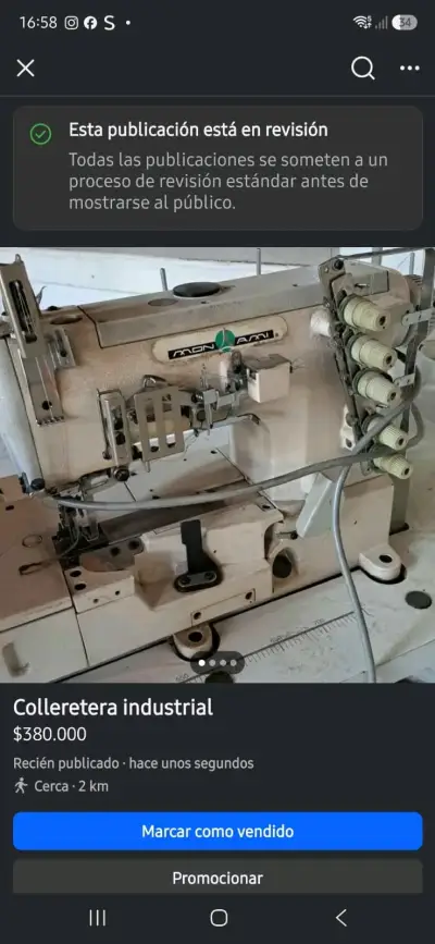 Máquina collaretera industrial Mon Ami - miniatura 1
