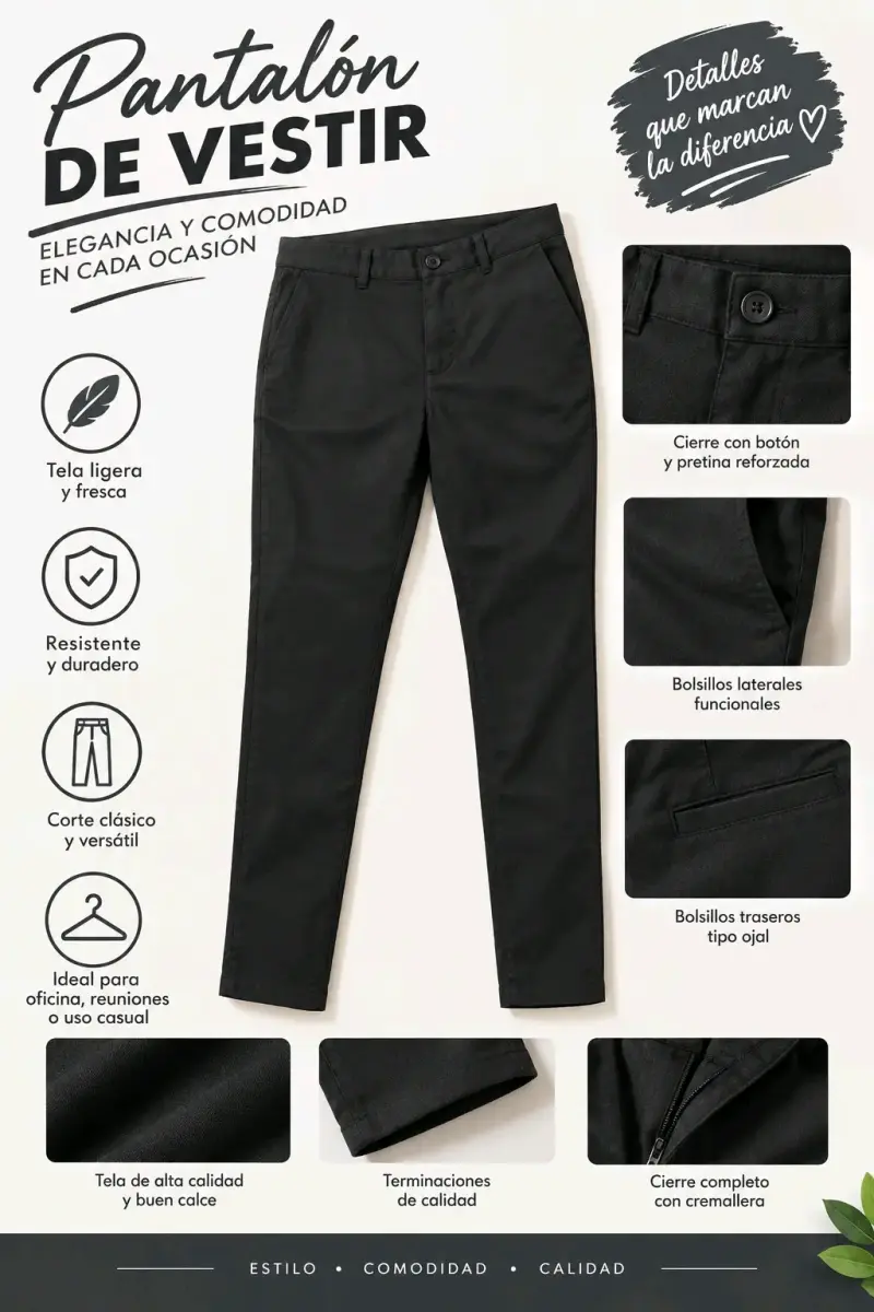 Pantalones negros de mujer MNG en buen estado