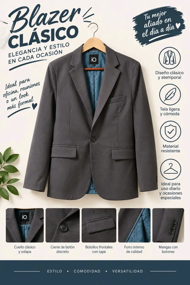 Blazer marrón para mujer talla M