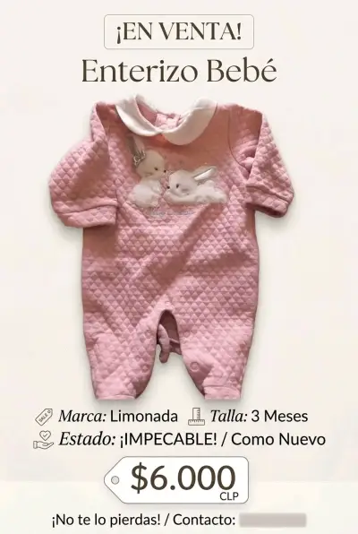 Vestido infantil con estampado floral y falso - miniatura 3