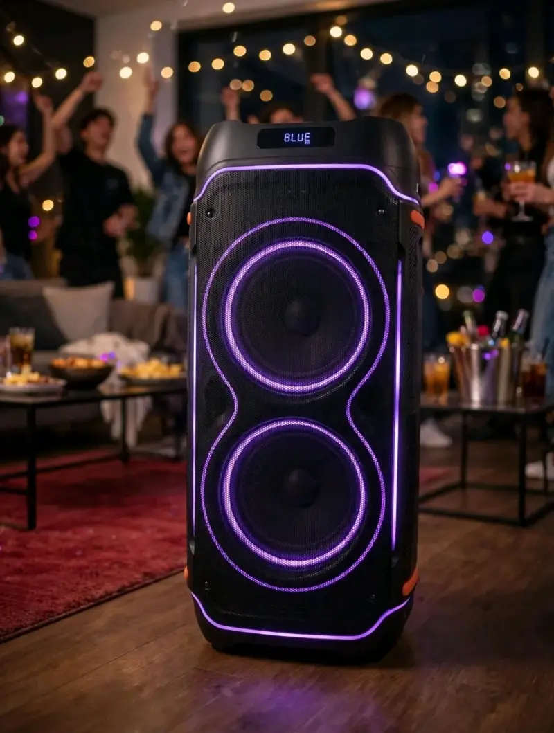 Parlante Bluetooth con Luces LED y Control de Graves - 3